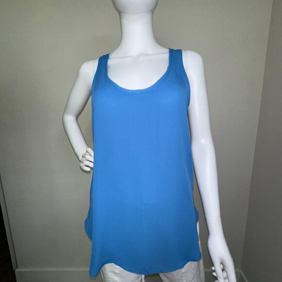 KRISA: NWT, Tunic Tank Top, Size - S, Color - Blue, MSRP - $99 - Picture 2 of 5
